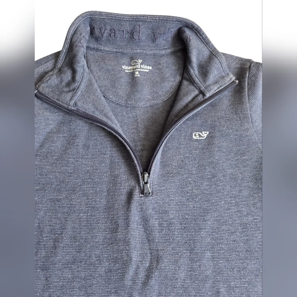 Vineyard Vines Boy's Navy and Plaid Shirt Lot Medium - Picture 7 of 9